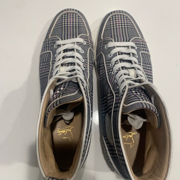 Christian louboutin Louis rantus high top sneaker plaid size 46 - Picture 8 of 8